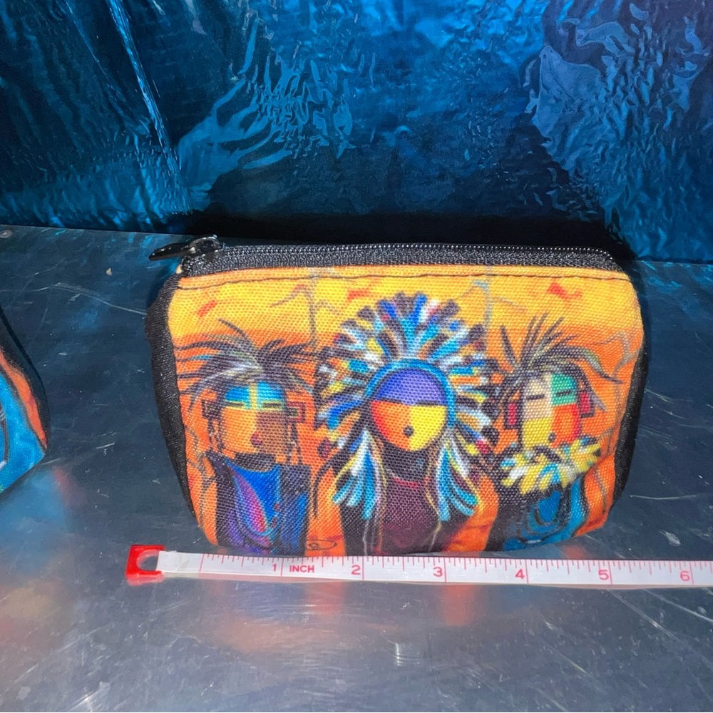 Tribal Art Small Zipper Pouch